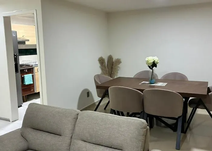 Departamento Cerca Del Aeropuerto Aicm, Estadio Gnp, Palacio De Deportes, Estadio Harp Helu, Autodromo Hermanos Rodriguez, Muy Cerca De Estacion Del Metro Zaragoza Apartment